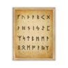Rune Alphabet Art Poster - Classic Runic Alphabet Decor, Old Vikings Decor Runes Wall Poster, Elder Futhark Art Print, 11x14 Framed Art Print Vintage Viking Poster