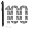 runisuoyuan 100 Pack Ballpoint Pens Bulk,1.0 mm Medium Point with Black Ink
