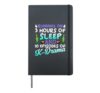 Running On 3 Hours Of Sleep And 10 Episodes Of K-Dramas Hardcover Journal, Black