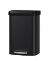 Rustproof Step-on Metal Trash Can, Soft Close Lid, Liner Rim, Kitchen