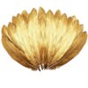 Rwaxbson Glitter Gold Dipped Feathers for Wedding Decorations, 20pcs 6-8 Inch Bulk Craft Feathers for DIY, Party & Festival Costume Accessories.