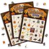 Rwykg Halloween Bingo Game for 24 Players - Halloween Bingo Cards for Teens Adults Large Group Family Activity, Halloween Party Supplies Card Games