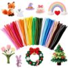 RXTODIY 200Pcs Pipe Cleaners for Arts & Crafts Multi-Colored Chenille Stems