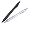 RXXCMD Automatic Drafting Pencil, 0.5mm Lead Size Black Sliver Barrel Mechanical 2 Piece