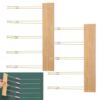 Sabary 2 Pcs Chalk String Line Markers for Chalkboards Blackboard Staff Liners Chalk Stick Holder Poles Wooden for Music Teachers Staff Drawing Scribe Tool Five-line Sheet Score Teaching Accessory