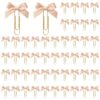 Sabary 50 Pcs Bow Paper Clips, Large Metal Binder Clip, Gold, Gold