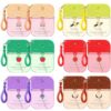Sacubee 6 Pcs Hand Sanitizer Spray Travel Size with Keychain 1.2oz/35ml Hydrating Pocket Hand Sanitizer Multi Flavor Apple Peach Vanilla Lavender Coconut Watermelon for Keychain Purse Travel