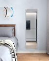 SAFEE MRROR Classroom Mirror Stick on Small Mirror for Wall Decor Plastic Non Glass Sticky Kids Safety Toddler Mirrors 4 Pack 12”X12”Shatterproof Acrylic Mirrors Tiles for Bedroom Adhesive Mirror's