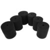 SAFIGLE 3 Sets Reusable Black Sponge Foam Insert for Tumblers and Cup Turner Accessories Compatible with 9/16 Inch PVC Pipe, Elastic Foam Replacement Set for Tumbler Crafting