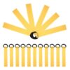 SAFIGLE 48pcs Pom Poms Name Tags with Polyester Material and Soft Comfortable Design, Versatile Solution to Boost Team Spirit for Cheerleading Group at Party Decorations and Competitions