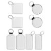 SAFIGLE 8pcs Leather Sublimation Blank Key Chain for DIY Craft Projects