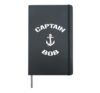 Sailing Boat Captain Bob Personalized Boating Name Hardcover Journal, Black