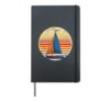 Sailing Boat Skipper Yacht Sailing Club Learn to Sailing Hardcover Journal, Black