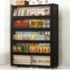 SAILUN 400Gal Extra Large Stackable Storage Bins with a Lid,Black, 5Pack
