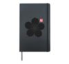 Sakura Cherry Blossom Japanese Kanji Flower Hardcover Journal, Black