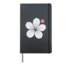 Sakura Flower Kanji Japanese Art Streetwear Hardcover Journal, Black