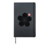 Sakura Flower Kanji Japanese Minimal Art Hardcover Journal, Black