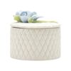 SALERUAQI Ceramic Jewelry Box with Lid Trinket Storage Jar Vanity Organizer