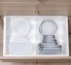 Salt by Sabrina Custom Clear Acrylic Mini Grid Drawer Organizer | Made-to-Order Premium Cosmetic & Desk Tray Divider