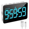 Samshow Rechargeable Digital Kitchen Timer, Ice Blue, 5 Inch