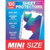 Samsill Mini Sheet Protectors 100 Pack, 5.5 x 8.5 Inch Page Protectors for Mini 3 Ring Binder, Clear Protector Sheets, 7 Hole, Top Loading, Acid Free