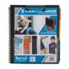 Samsill Spiral Folder Organizer - 5 Dividers & 10 Pockets with Notepad & Clipboard, Multi Pocket Color Cordinated Folder Binder with Customizable Tabs, Document Organizer (Basic)