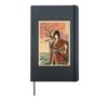 Samurai Woman with Cherry Blossom Tree Hardcover Journal, Black