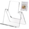 SANRUI 2 Pack Acrylic Book Display Holder 6x9 Base Stand, Clear