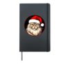 Santa Cat Hardcover Journal, Black