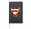 Santa Claus Bull Hardcover Journal, Black