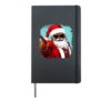 Santa Claus Christmas Hardcover Journal, Black