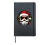 Santa Claus Hardcover Journal, Black