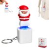 Santa Claus Light Up Keychain with Sound, Battery Powered Christmas Fidget
