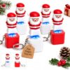Santa Claus Luminous Voice Keychain,Rechargeable Sound Fidget Toys Adults