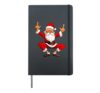 Santa Claus Yogi Hardcover Journal, Black