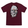 SANTA CRUZ Dot Dudes S/S Heavyweight T-Shirt Maroon XXL Mens