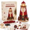 Santa Lighthouse DIY Craft Kit, Adult Christmas Seaglass Art Kit