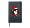 Santa Skunk Hardcover Journal, Black