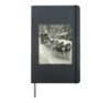 Santa Sleigh Hardcover Journal, Black
