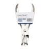 SANZINAZ Single Hole Punch, Silver Steel Handheld Paper Puncher, Compact Manual Hole Punch for Office, Home, Filing and Paper Organization