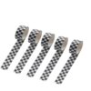 SANZTU 5Pcs Black White Decorative Washi Tape Compact Checkerboard Pattern Paper Tape DIY Fade-Resistant Arts Black and White Washi Tape and Arts and Crafts Tape Adhesives, Arts and Crafts Tape ﻿