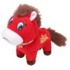 SASKATE 2026 Chinese New Year Horse Plush Toy, Red Stuffed Animal for (Sad)