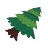 SASKATE Felt Christmas Tree DIY Decor with Soft String Lights and