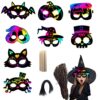 SASKATE Rainbow Eye Cover DIY Craft Kit for Kids Halloween Party