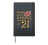Sassy and fabulous at 21, 21 Years Old, 21st Birthday Queen Hardcover Journal, Black