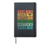 Save Bees Rescue Recycle Plant Earth Day Environmentalist Hardcover Journal, Black