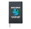 Save Earth Planet With Video Games Funny Gaming Gamer Boys Hardcover Journal, Black