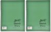 Sax Artists Sketch Diary - 8 1/2 x 11 inches - 50 Sheets per Pad - White (Pack of 2)