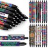 Sayglossy 120 Pcs Hispanic Heritage Month Ballpoint Pen Bulk International Flags Retractable Pens Spanish Hispanic Heritage Month Gifts for Coworkers Staff Teacher Office Supplies