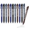 Sayglossy 12 Pcs Police Ballpoint Pens Cop Appreciation Gift Inspirational Officer Black Ink Pens Bulk 1.0 mm Medium Point Smooth Writing Ballpoint for Men Women Sheriff Law Enforcement